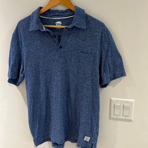 Roots Men’s Heather Blue Polo size L